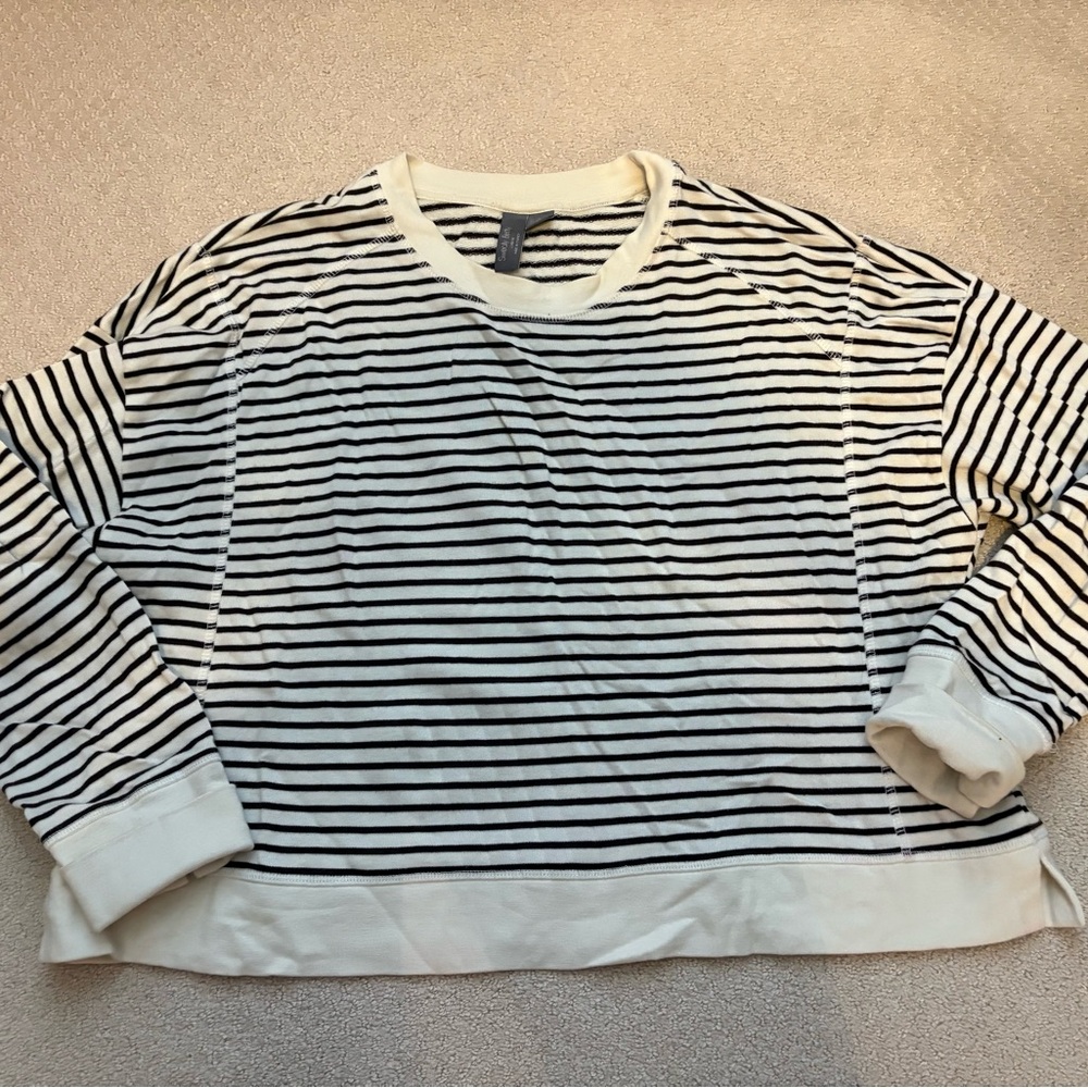 Sweaty Betty Striped Long Sleeve Top